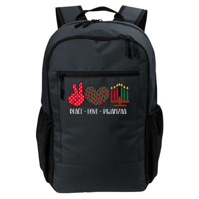 Peace Love Kwanzaa Christmas Family Kwanzaa Candles Daily Commute Backpack