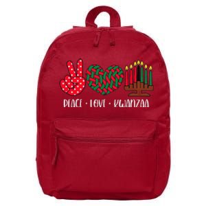 Peace Love Kwanzaa Christmas Family Kwanzaa Candles 16 in Basic Backpack