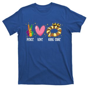 Peace Love King Cake Mardi Gras Beads Carnival Party Costume Gift T-Shirt