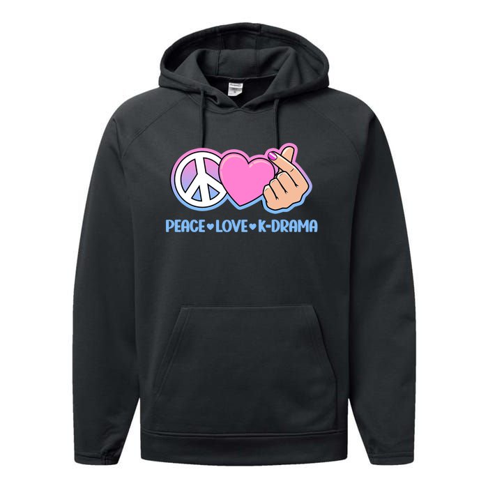 Peace Love Kdrama Korean Drama Lover Performance Fleece Hoodie