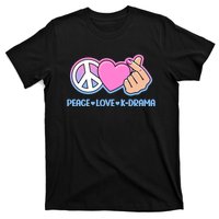 Peace Love Kdrama Korean Drama Lover T-Shirt