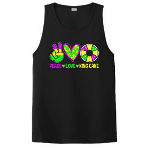 Peace Love King Cake Mardi Gras Festival Cool Gift PosiCharge Competitor Tank