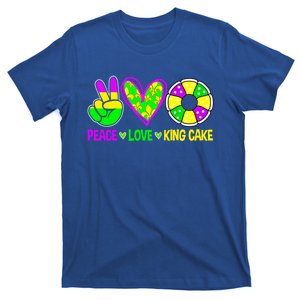 Peace Love King Cake Mardi Gras Festival Cool Gift T-Shirt