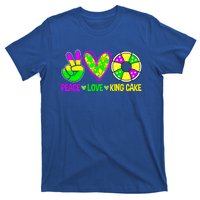 Peace Love King Cake Mardi Gras Festival Cool Gift T-Shirt