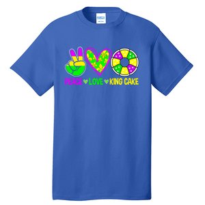 Peace Love King Cake Mardi Gras Festival Cool Gift Tall T-Shirt