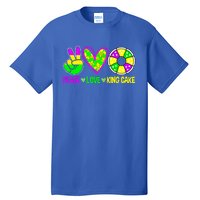 Peace Love King Cake Mardi Gras Festival Cool Gift Tall T-Shirt