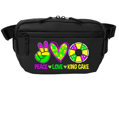 Peace Love King Cake Mardi Gras Festival Cool Gift Crossbody Pack