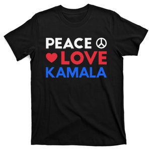 Peace Love Kamala Harris For President Potus 2024 Elections T-Shirt