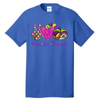 Peace Love King Cake Mardi Gras Party Carnival Gift Tall T-Shirt