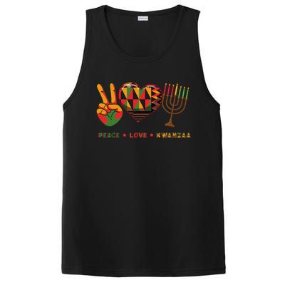 Peace Love Kwanzaa African American Heritage Happy Kwanzaa PosiCharge Competitor Tank