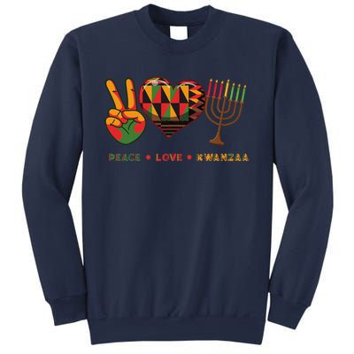 Peace Love Kwanzaa African American Heritage Happy Kwanzaa Sweatshirt