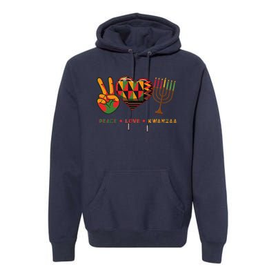 Peace Love Kwanzaa African American Heritage Happy Kwanzaa Premium Hoodie