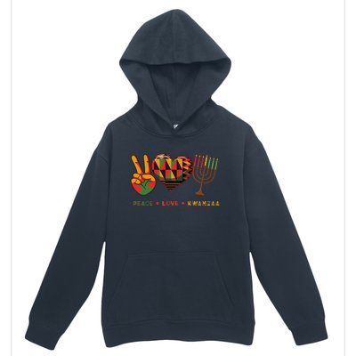 Peace Love Kwanzaa African American Heritage Happy Kwanzaa Urban Pullover Hoodie