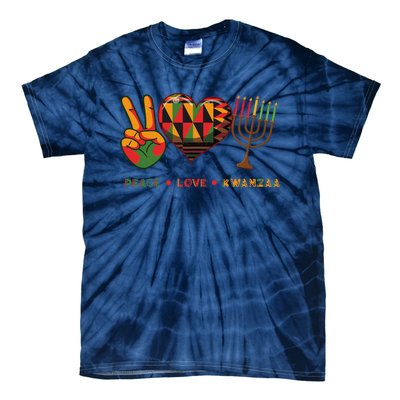 Peace Love Kwanzaa African American Heritage Happy Kwanzaa Tie-Dye T-Shirt