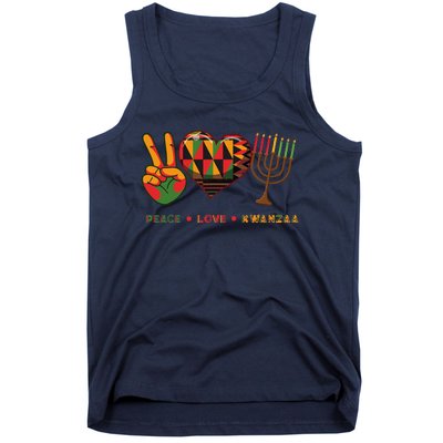 Peace Love Kwanzaa African American Heritage Happy Kwanzaa Tank Top