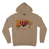 Peace Love Kwanzaa African American Heritage Happy Kwanzaa Hoodie