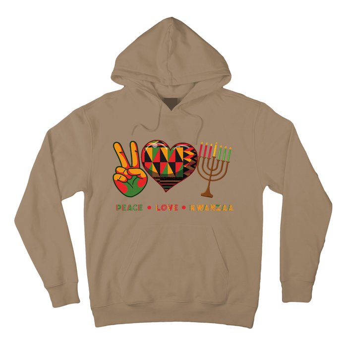 Peace Love Kwanzaa African American Heritage Happy Kwanzaa Hoodie