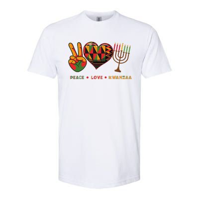 Peace Love Kwanzaa African American Heritage Happy Kwanzaa Softstyle CVC T-Shirt