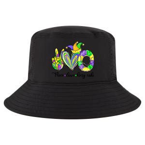 Peace Love King Cake Mardi Gras King Cake Mardi Gras Great Gift Cool Comfort Performance Bucket Hat