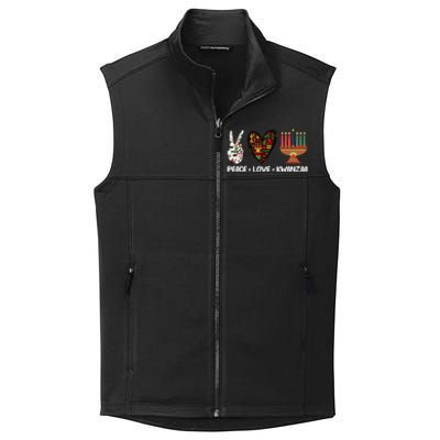 Peace Love Kwanzaa Pajamas African Happy Kwanzaa Matching Collective Smooth Fleece Vest