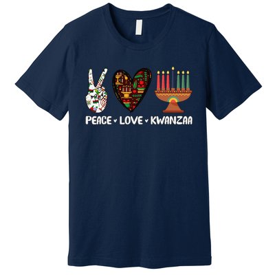 Peace Love Kwanzaa Pajamas African Happy Kwanzaa Matching Premium T-Shirt