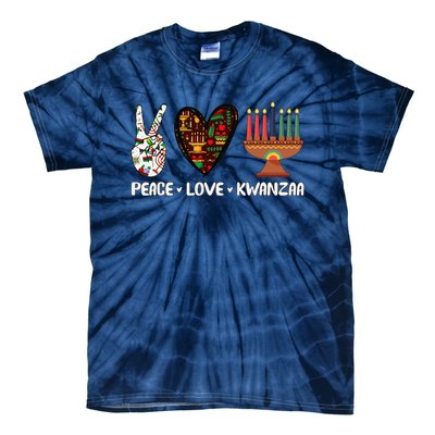 Peace Love Kwanzaa Pajamas African Happy Kwanzaa Matching Tie-Dye T-Shirt