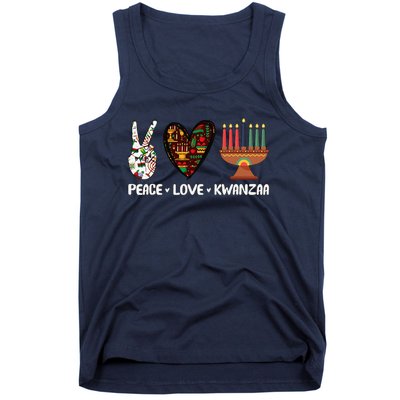 Peace Love Kwanzaa Pajamas African Happy Kwanzaa Matching Tank Top