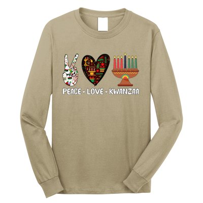 Peace Love Kwanzaa Pajamas African Happy Kwanzaa Matching Long Sleeve Shirt