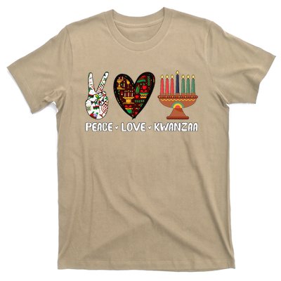 Peace Love Kwanzaa Pajamas African Happy Kwanzaa Matching T-Shirt