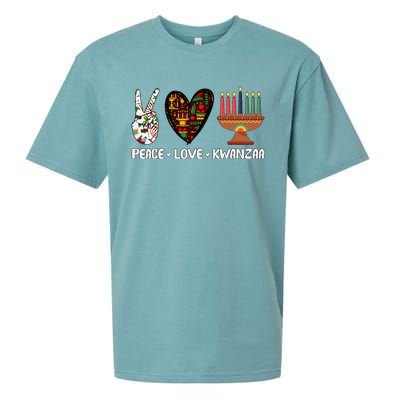 Peace Love Kwanzaa Pajamas African Happy Kwanzaa Matching Sueded Cloud Jersey T-Shirt