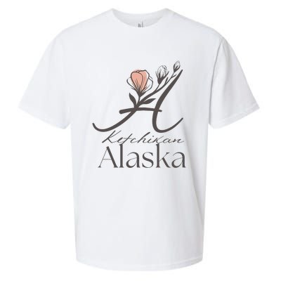 Proud Lady Ketchikan Alaska Women Home Sweet Home Sueded Cloud Jersey T-Shirt