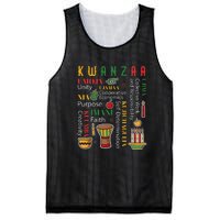 Happy Kwanzaa Drum Kinara Seven Candles Africa Celebration Mesh Reversible Basketball Jersey Tank