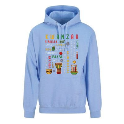 Happy Kwanzaa Drum Kinara Seven Candles Africa Celebration Unisex Surf Hoodie