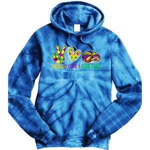 Peace Love King Cake Funny Mardi Gras Festival Party Gift Tie Dye Hoodie