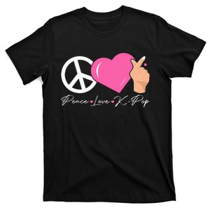 Peace Love Kpop Cute Kpop Music Anime Lover T-Shirt