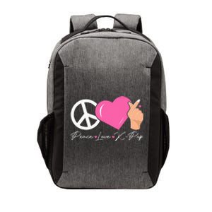 Peace Love Kpop Cute Kpop Music Anime Lover Vector Backpack