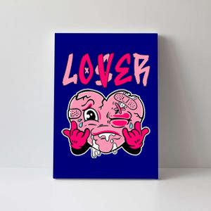 Pink Loser Lover Pink Drip Heart Matching Outfit Canvas