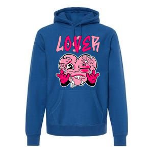 Pink Loser Lover Pink Drip Heart Matching Outfit Premium Hoodie