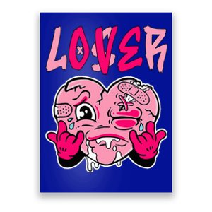 Pink Loser Lover Pink Drip Heart Matching Outfit Poster