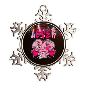 Pink Loser Lover Pink Drip Heart Matching Outfit Metallic Star Ornament