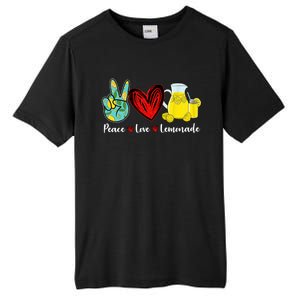 Peace Love Lemonade Yellow Lemon Lover Cute Gift Tall Fusion ChromaSoft Performance T-Shirt