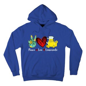 Peace Love Lemonade Yellow Lemon Lover Cute Gift Hoodie