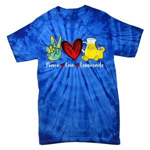 Peace Love Lemonade Yellow Lemon Lover Cute Gift Tie-Dye T-Shirt