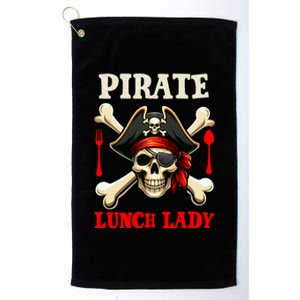 Pirate Lunch Lady Costume Skull Horror Pirate Funny Job Team Platinum Collection Golf Towel