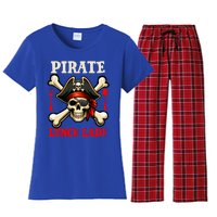 Pirate Lunch Lady Costume Skull Horror Pirate Funny Job Team Women's Flannel Pajama Set