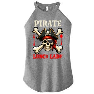 Pirate Lunch Lady Costume Skull Horror Pirate Funny Job Team Women's Perfect Tri Rocker Tank