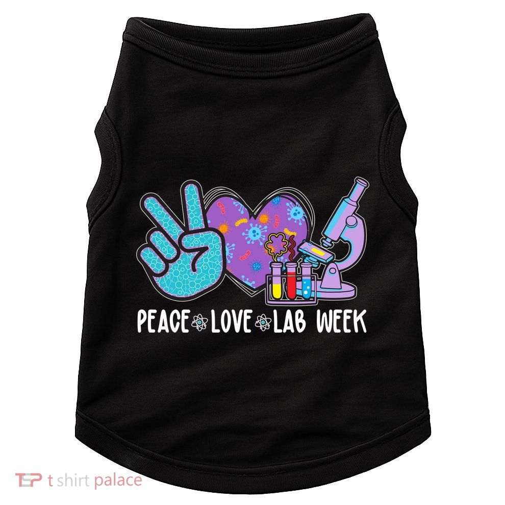Peace Love Lab Week Science Fan Doggie Tank