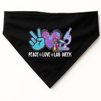 Peace Love Lab Week Science Fan USA-Made Doggie Bandana