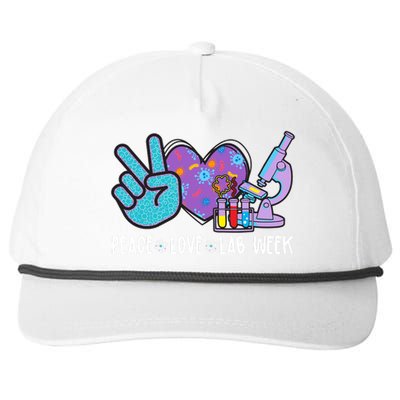 Peace Love Lab Week Science Fan Snapback Five-Panel Rope Hat