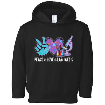 Peace Love Lab Week Science Fan Toddler Hoodie